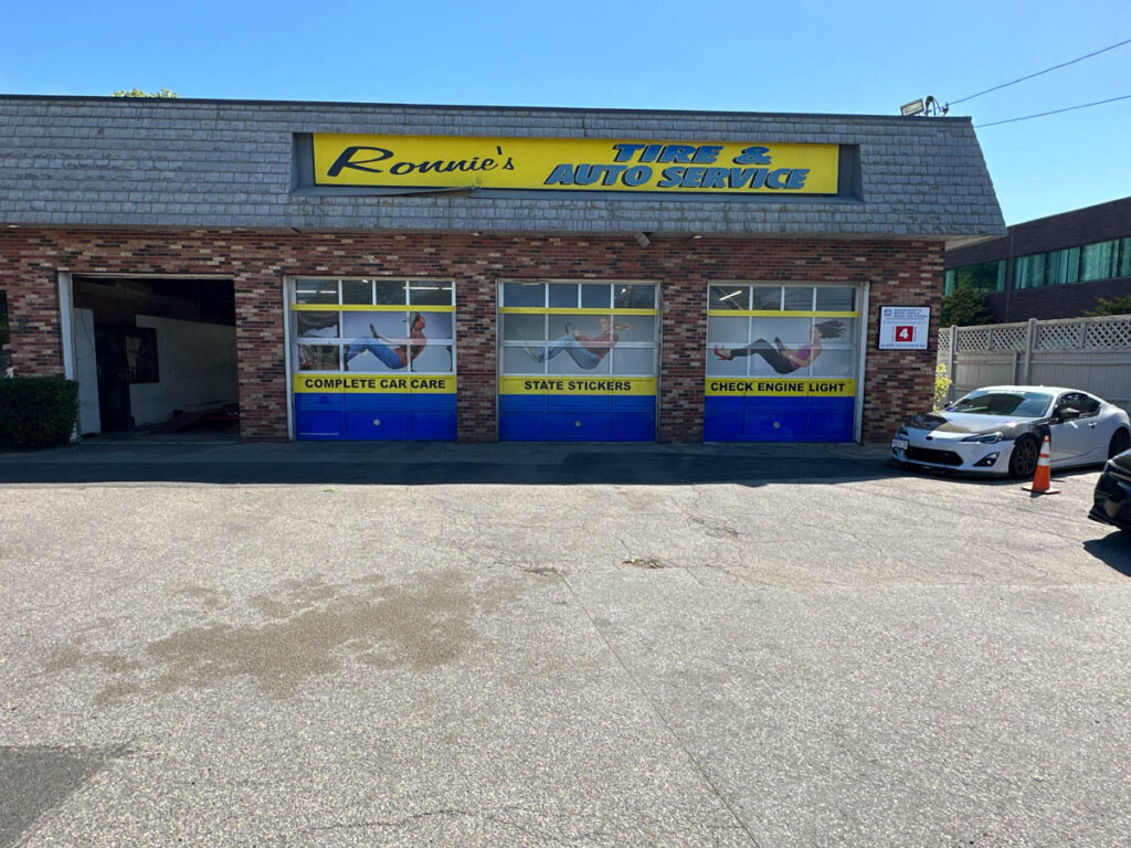 Outside View of the Garage at Ronnie's Automotive in Billerica, MA.